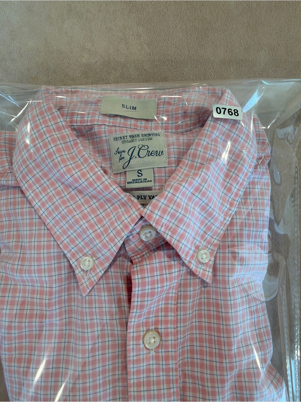 J. Crew Secret Wash organic cotton poplin shirt • size small • BG410 - Picture 8 of 8